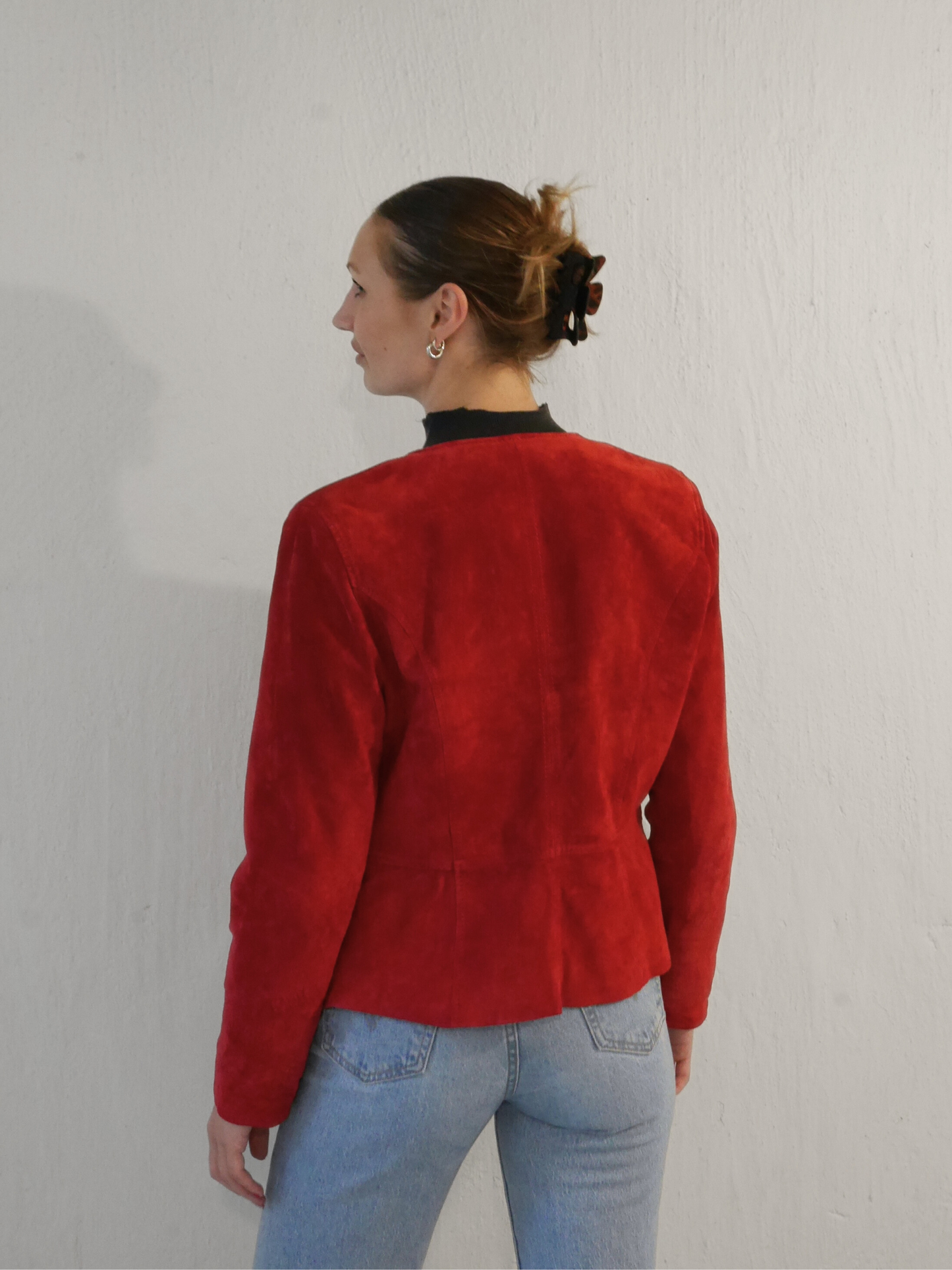 JOFAMA red suede jacket