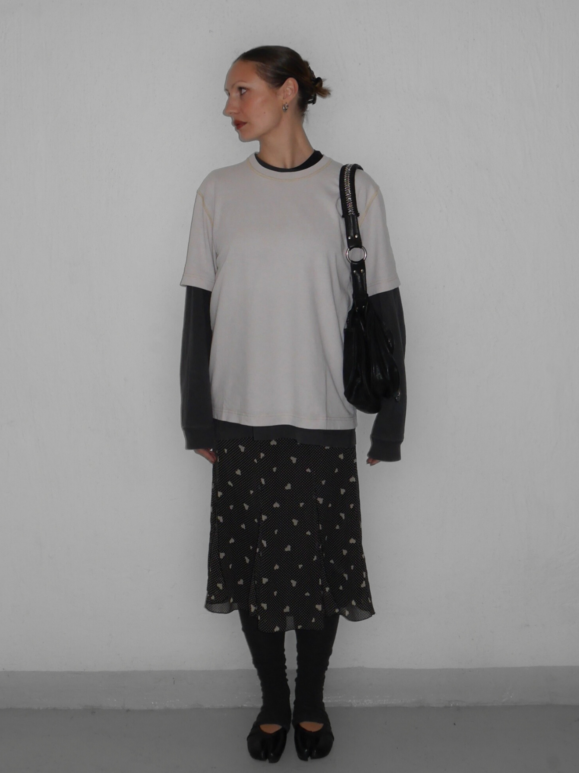 mid length flowy skirt