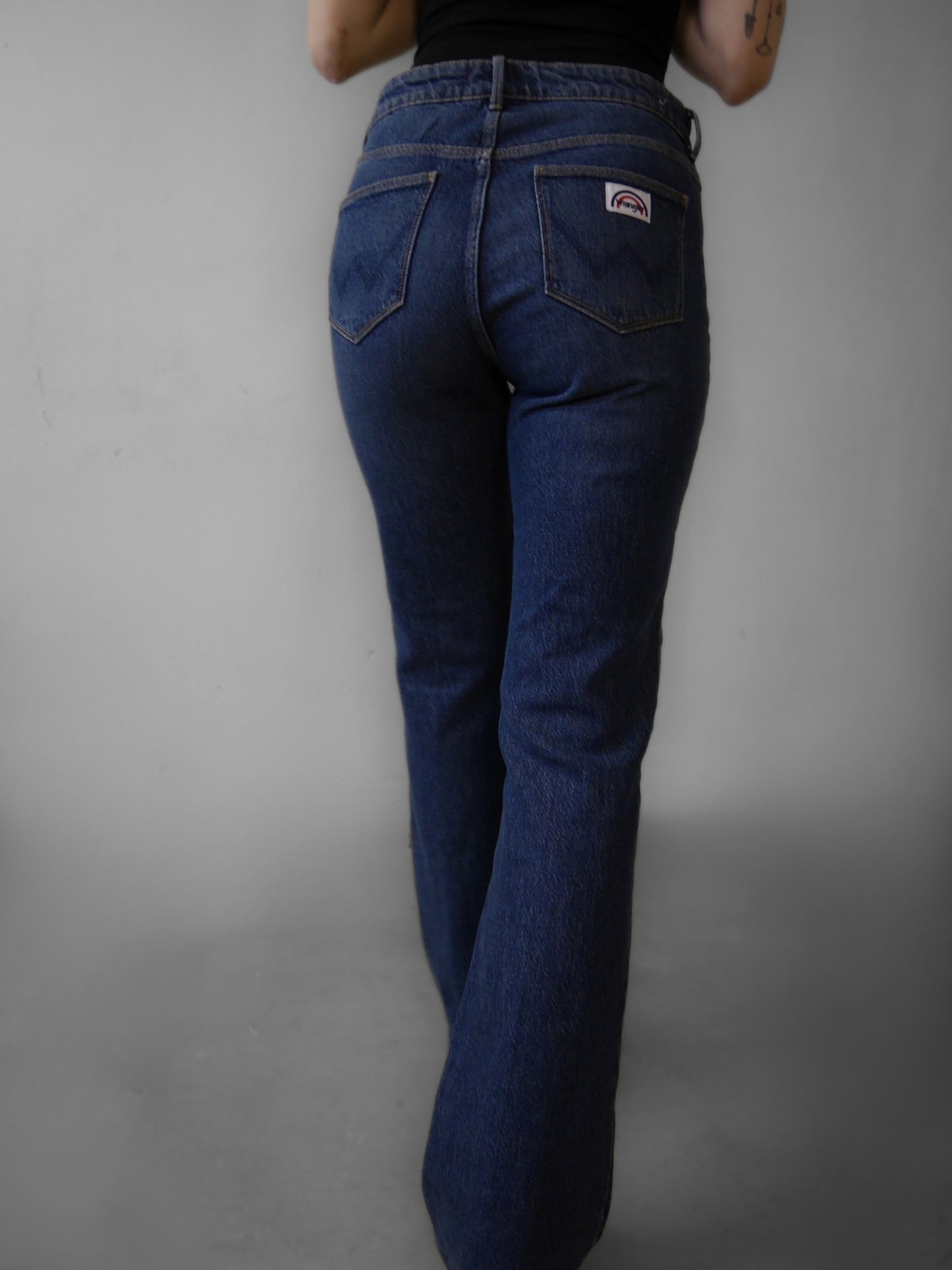 wrangler flared jeans