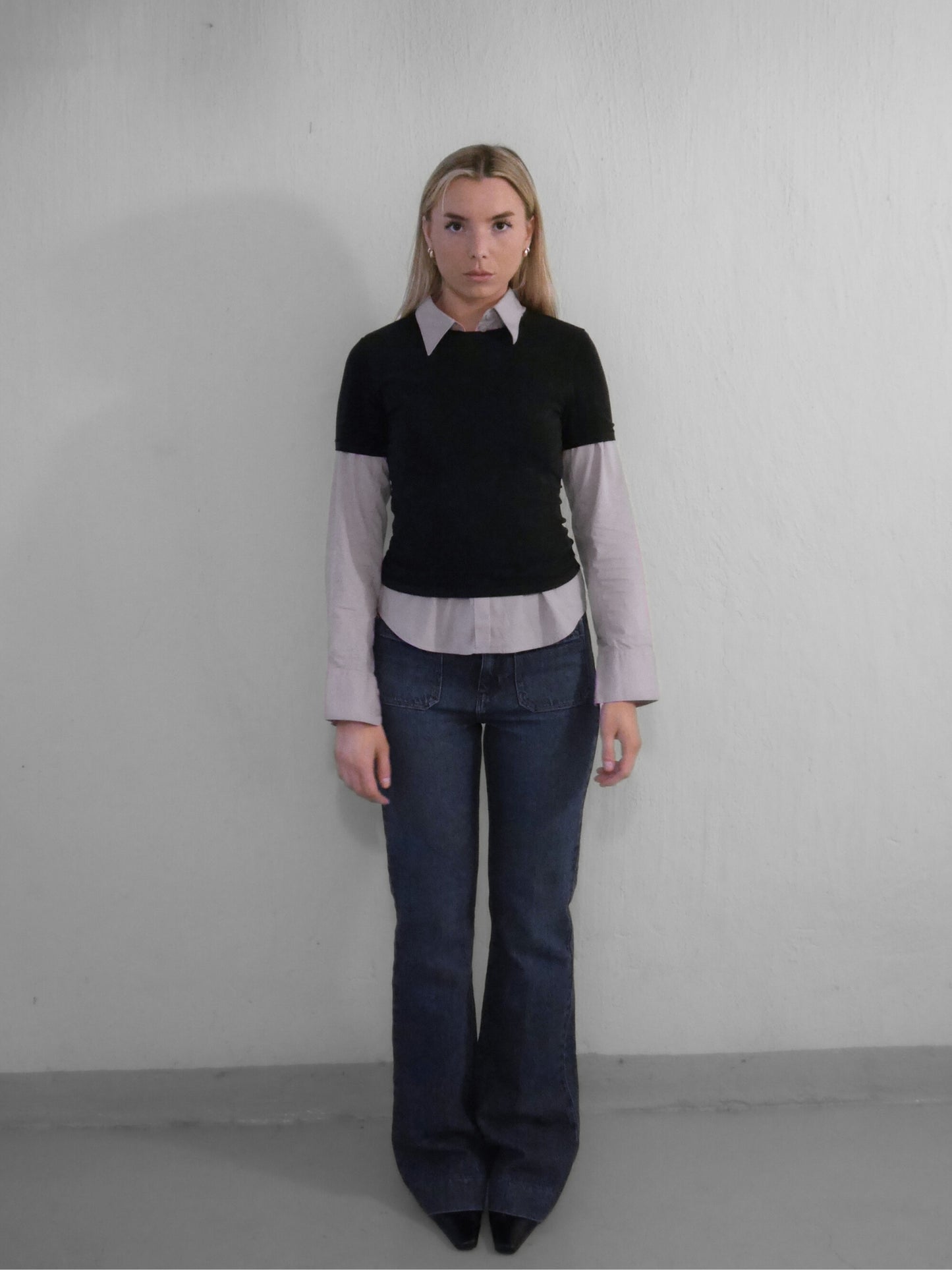 wrangler flared jeans