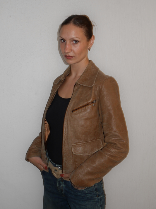faux suede jacket